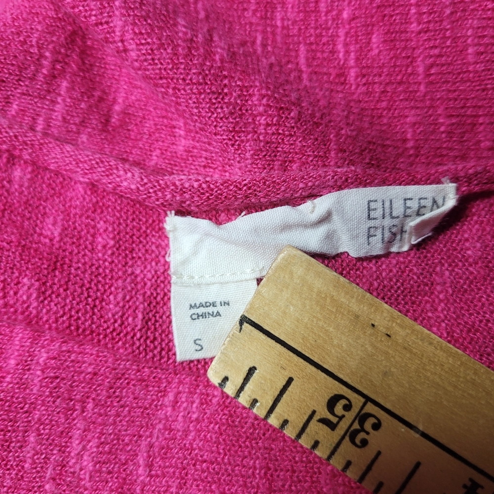 Eileen Fisher Linen Pink Top sz S - Picture 6 of 10